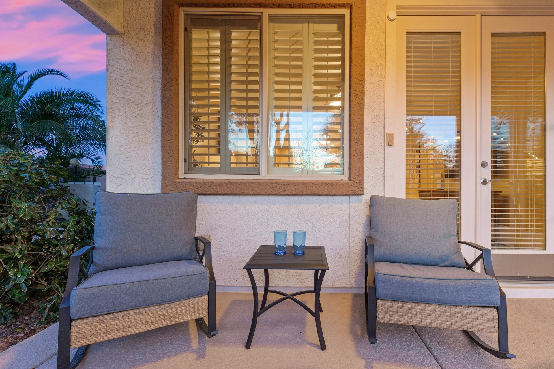 Outdoor sitting area