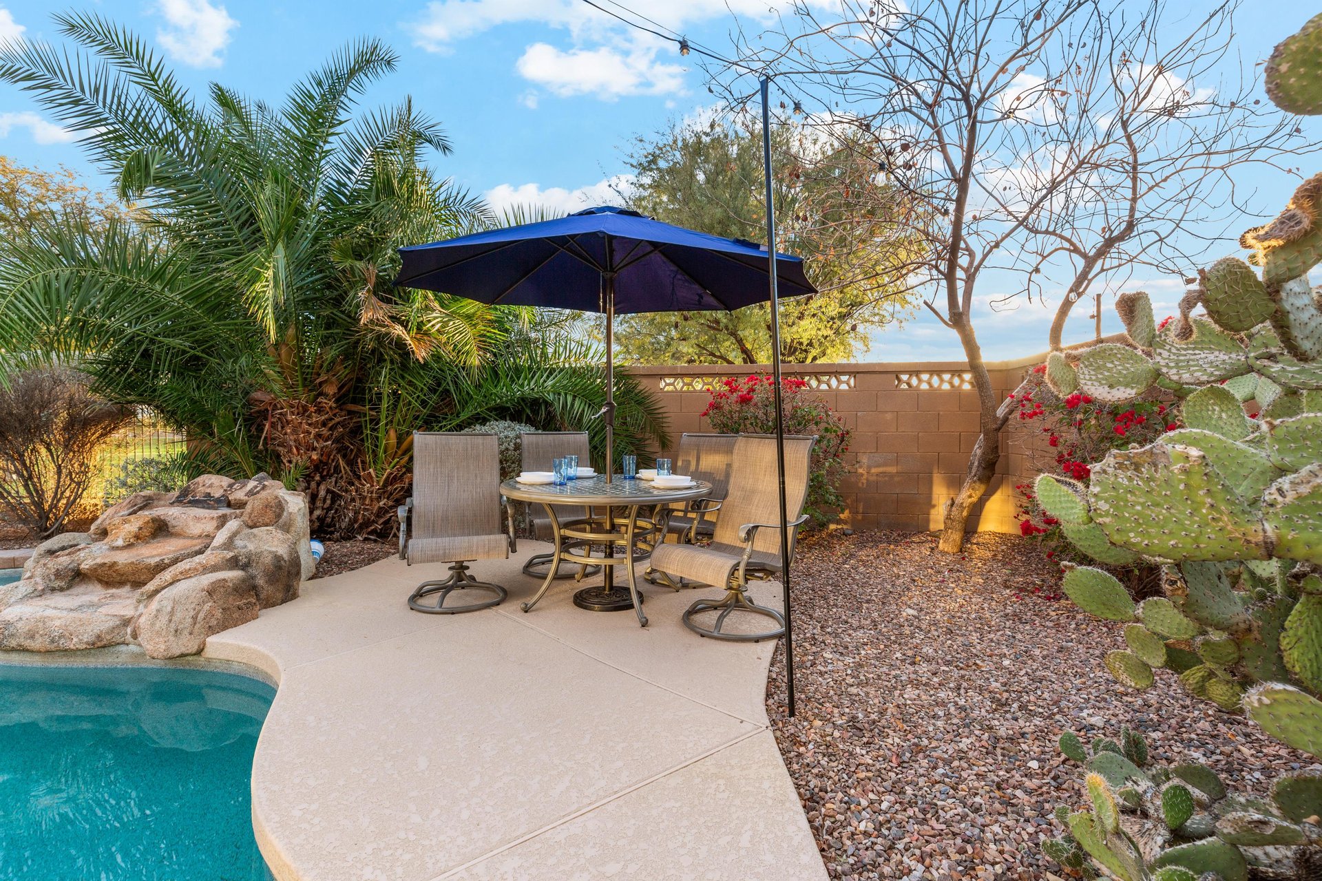 Outdoor dining table