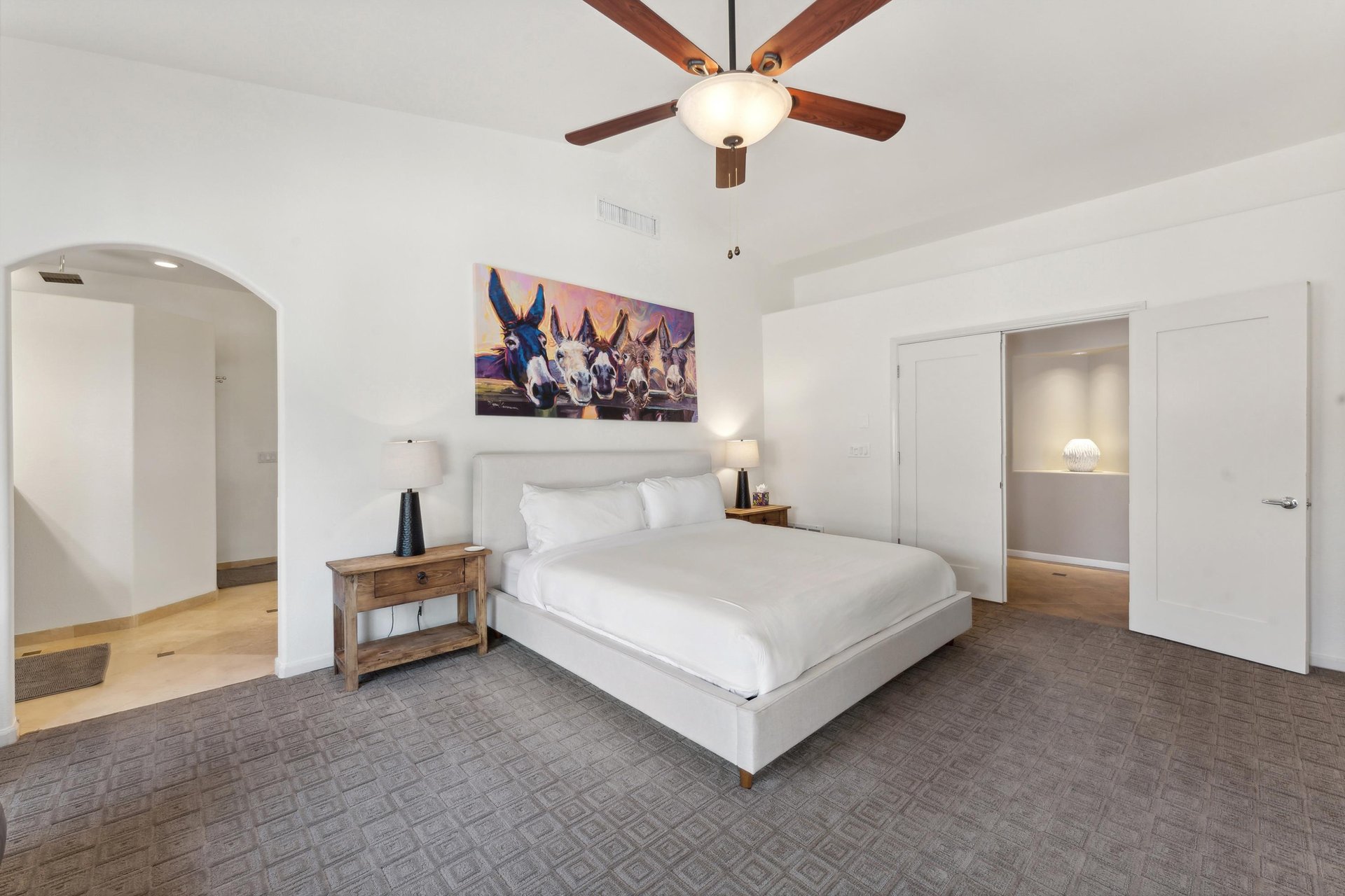 King Bed to Fall Into with a Flat Screen TV