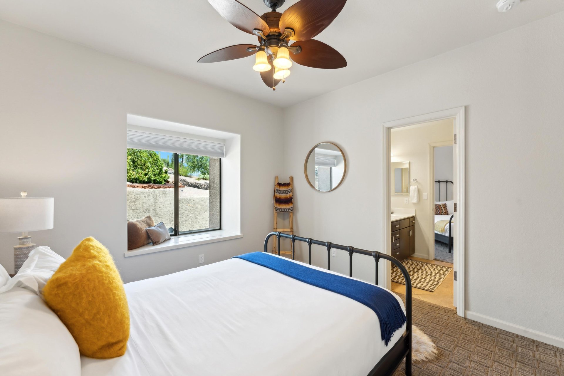 Guest Bedrooms connected by Jack and Jill Bathroom