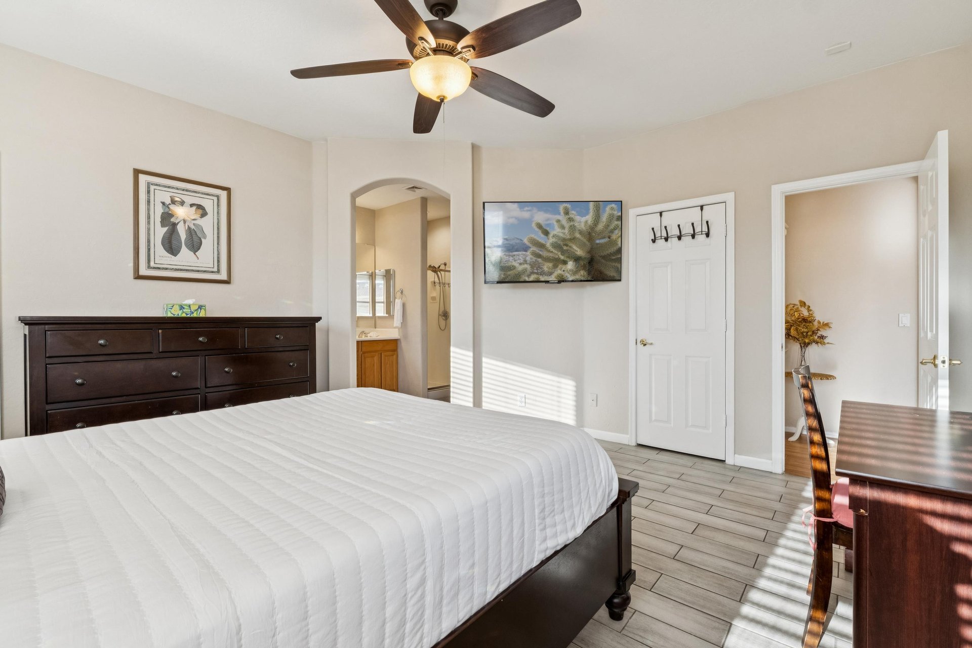 Master Bedroom with Flatscreen TV