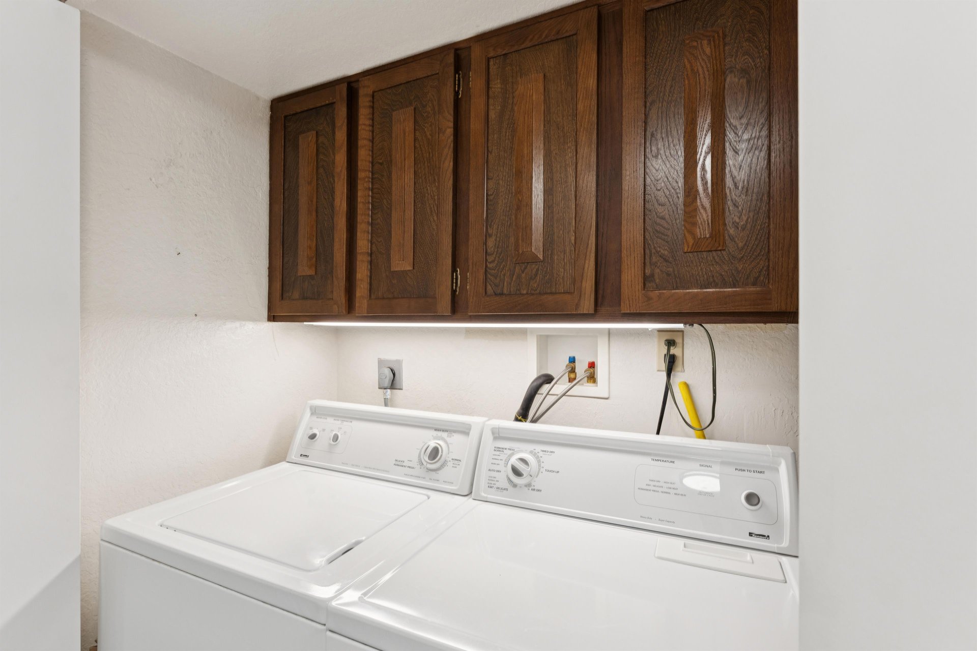 Full sized washer and dryer inside the unit for your convenience