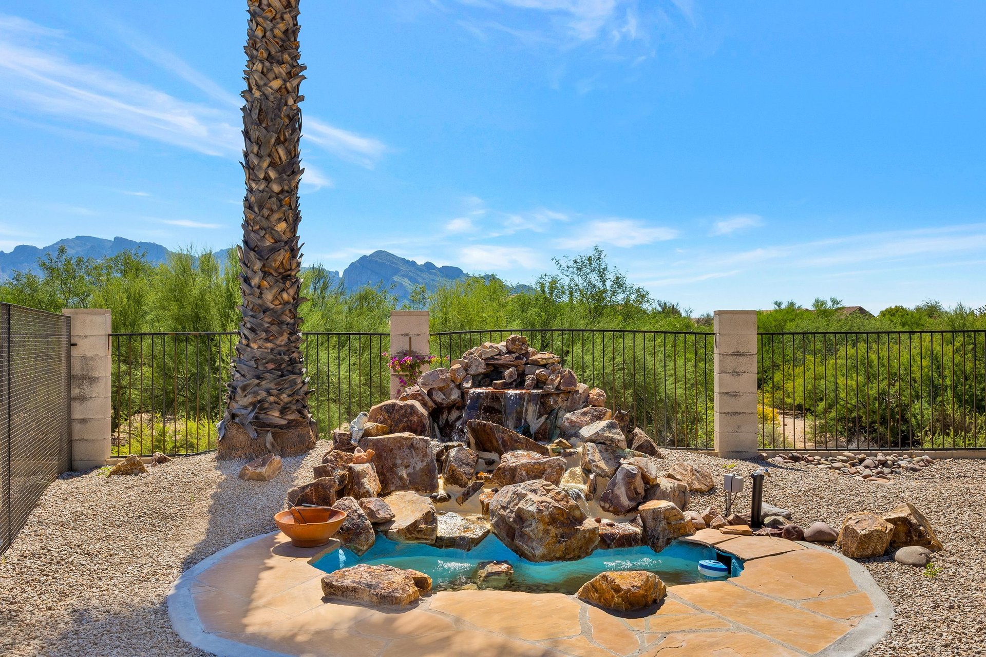 Fountain PLEASE STAY OFF ROCKS