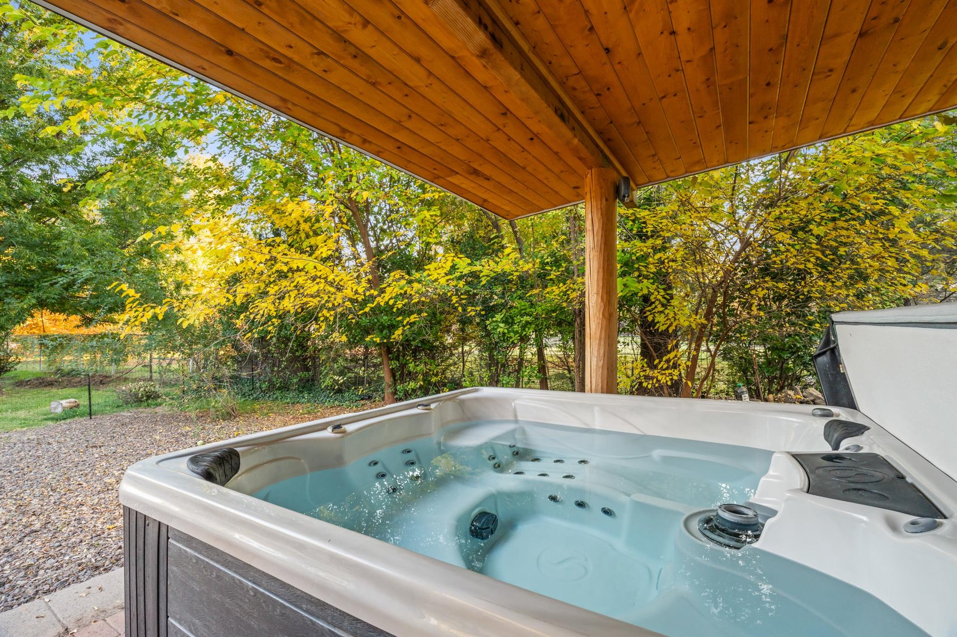 Relaxing Jacuzzi In The Backyard