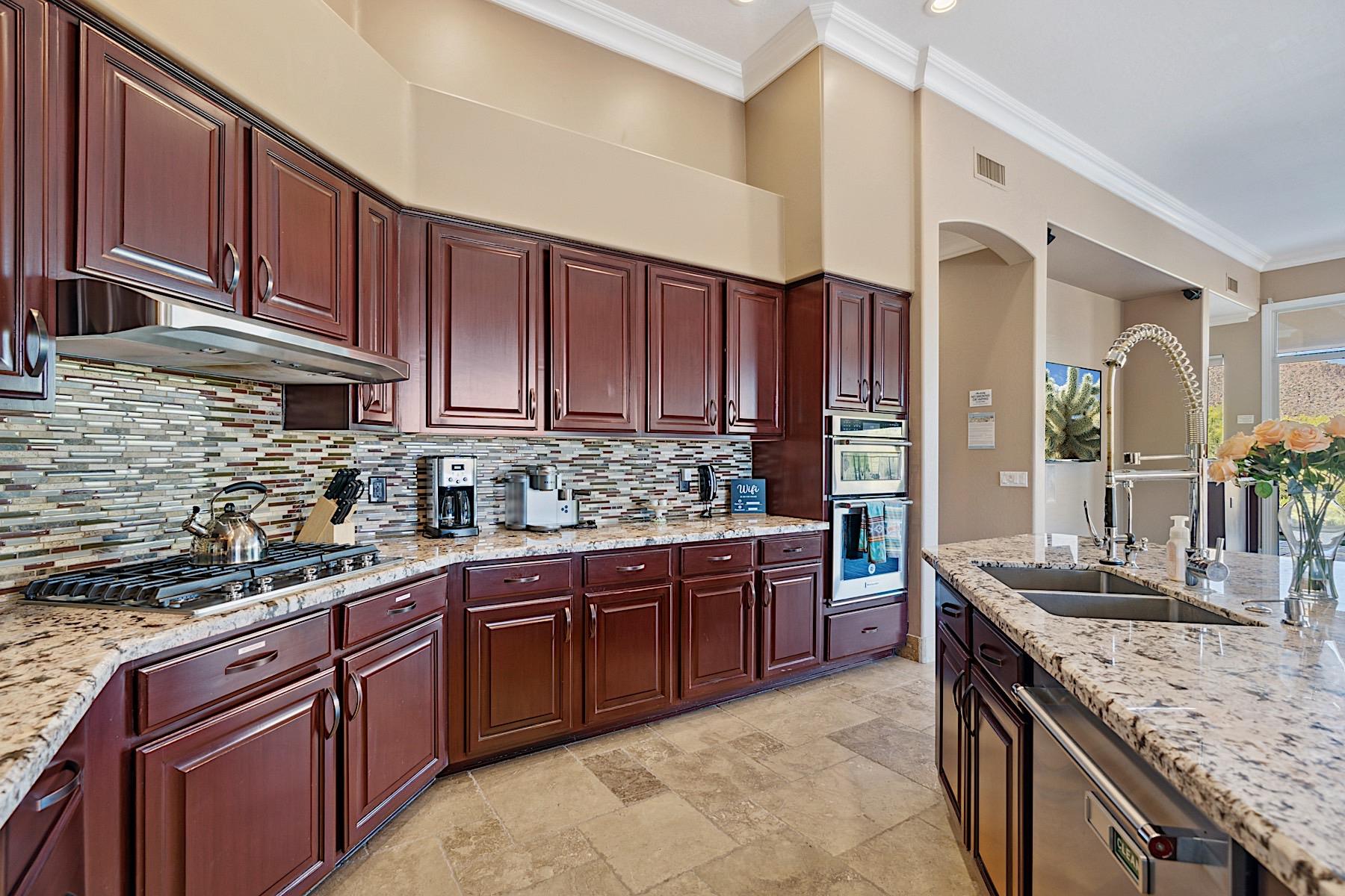 Fully stocked kitchen