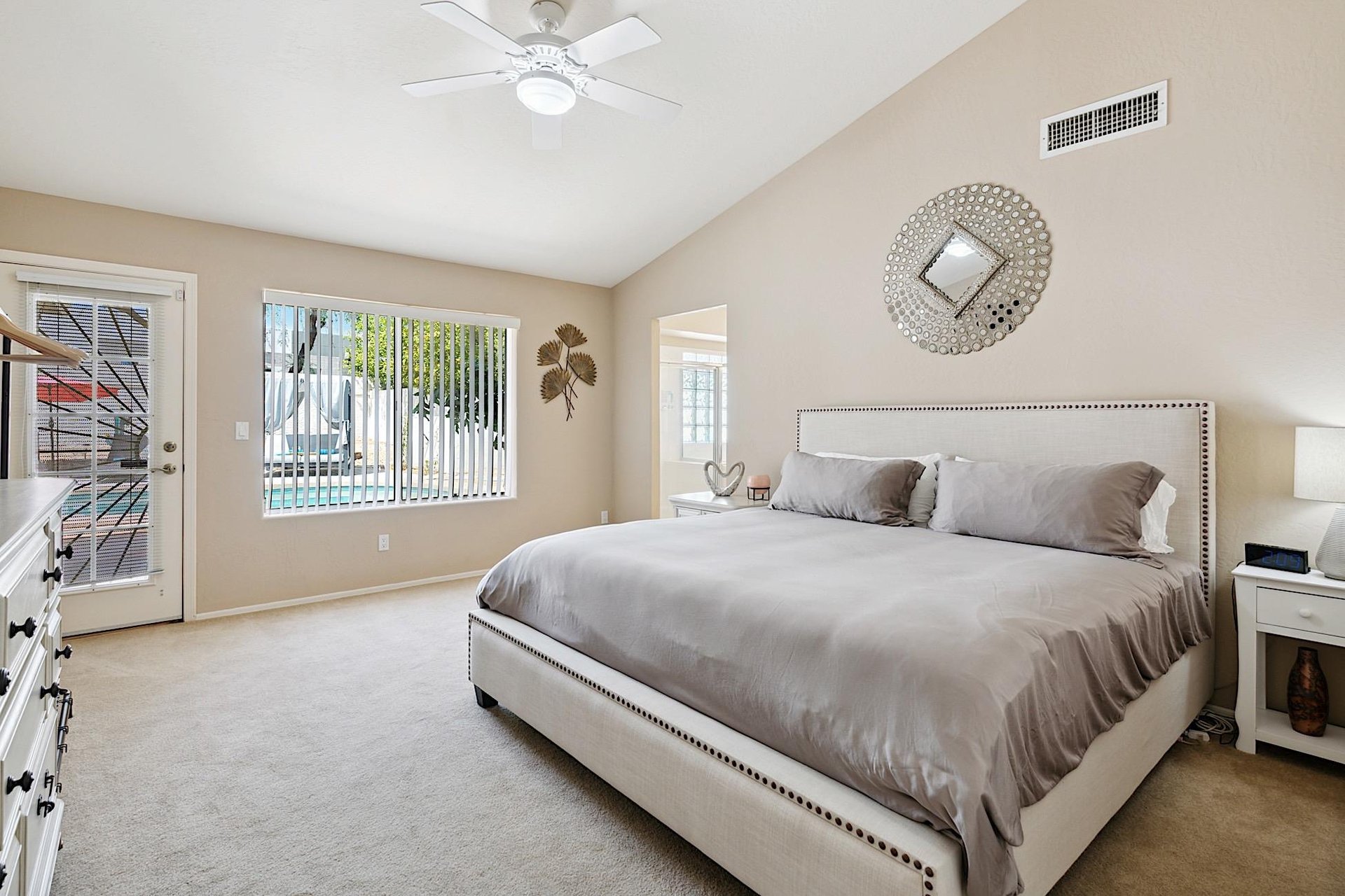 Master bedroom  King sized bed