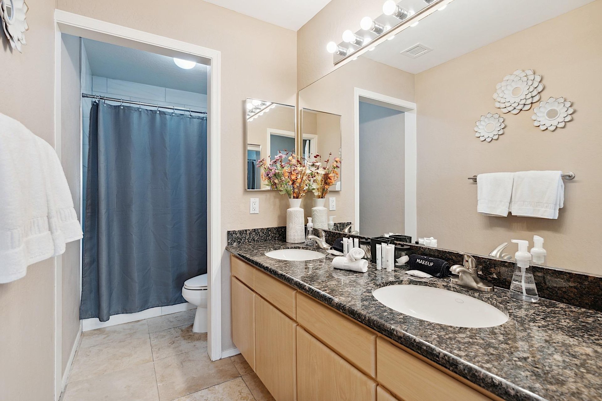 Second Bathroom  Dual Vanity  Walkin Shower