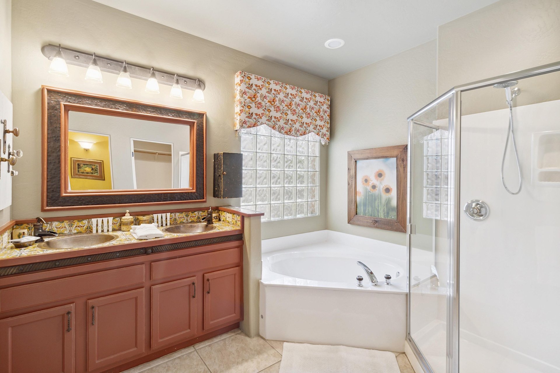 Master Bathroom  Soaking Tub  WalkIn Shower