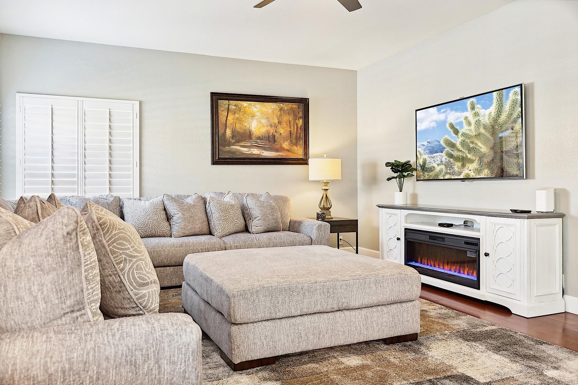 Electronic Fireplace TV Stand