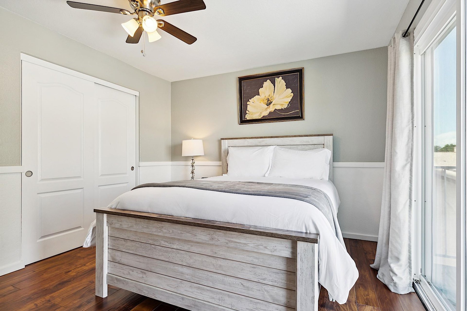 Fourth Bedroom w 40 Smart TV  Balcony Access Upstairs