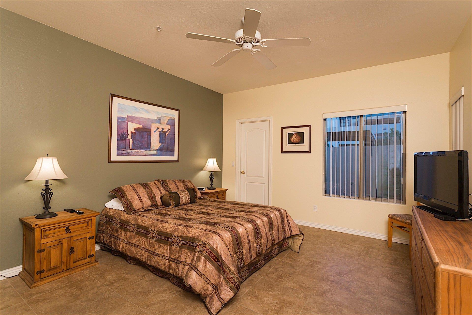 Master Bedroom with Flat Screen TV