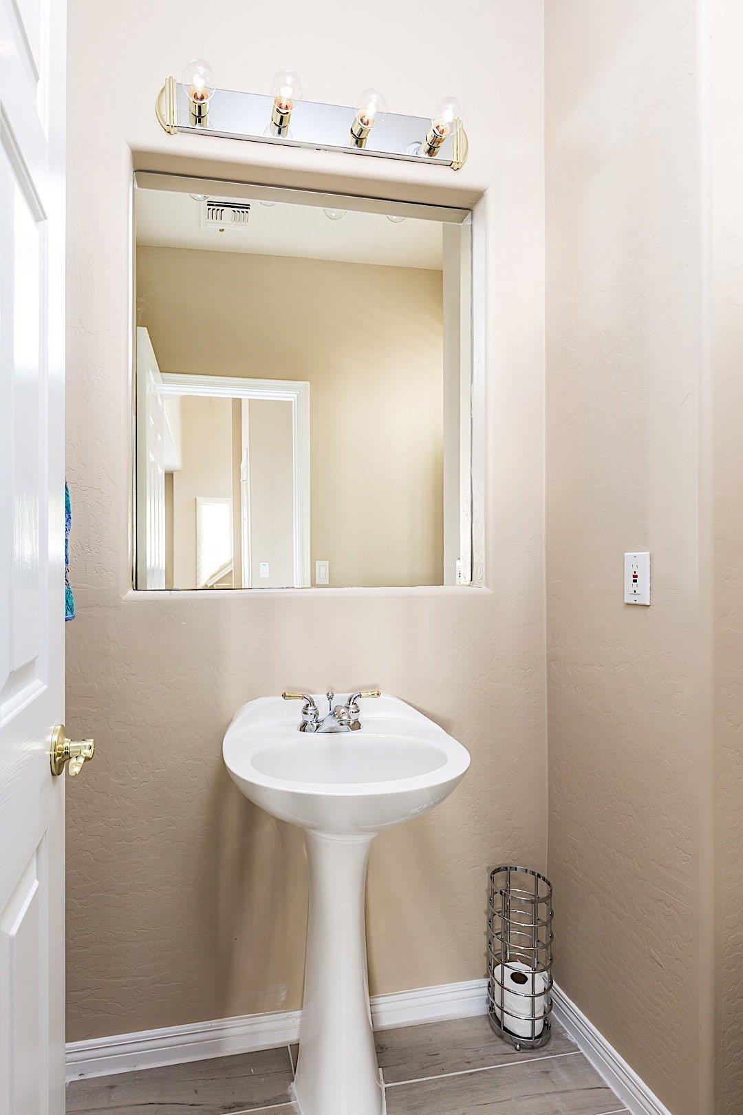 Half bath on ground floor