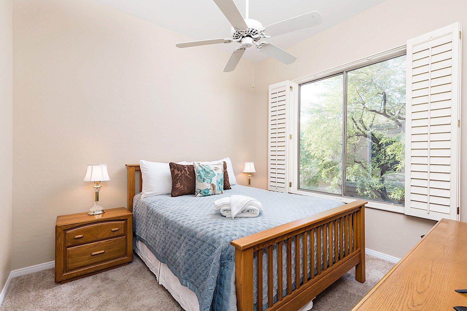 Let in the sunlight in the guest bedroom