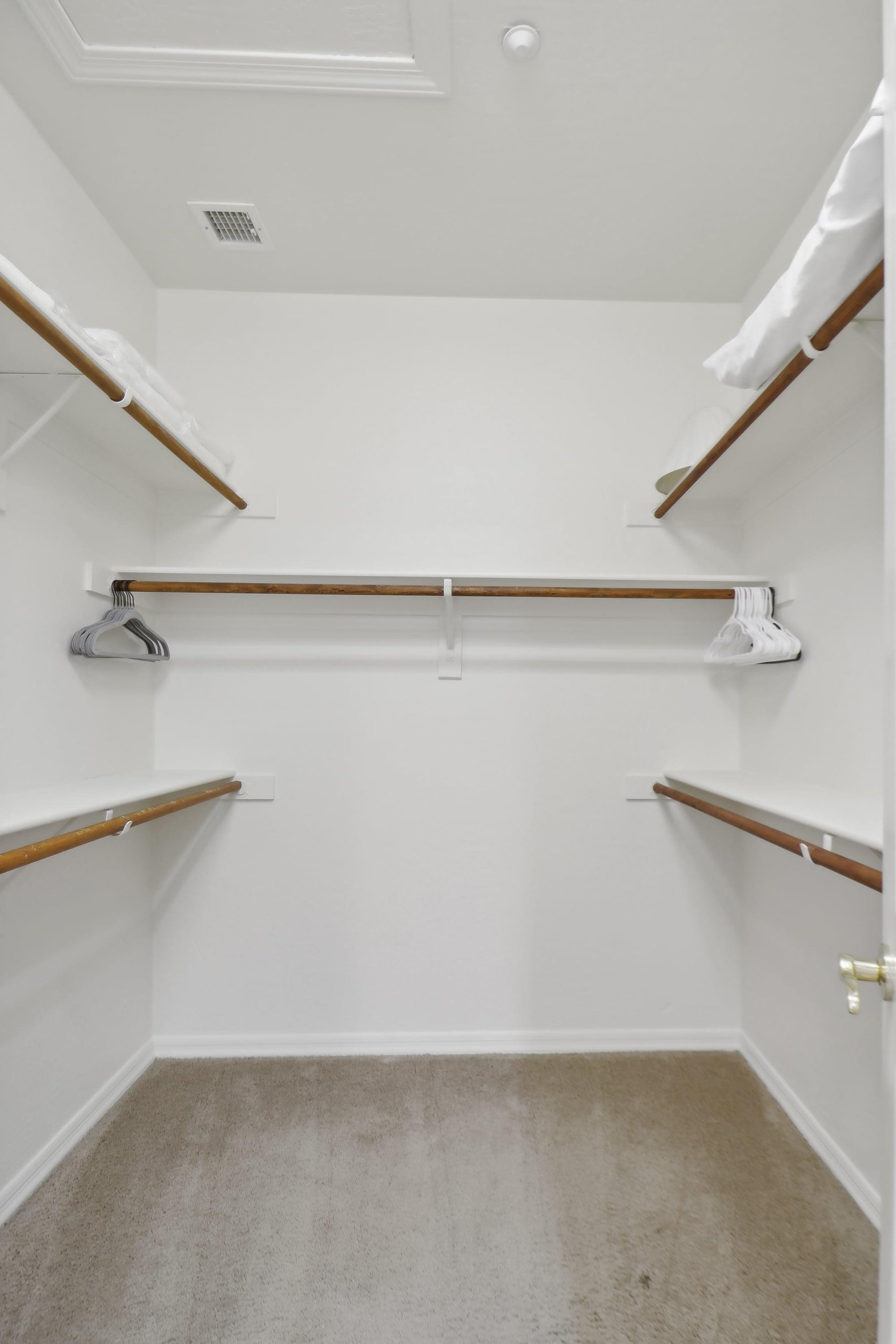 Large primary walk in closet