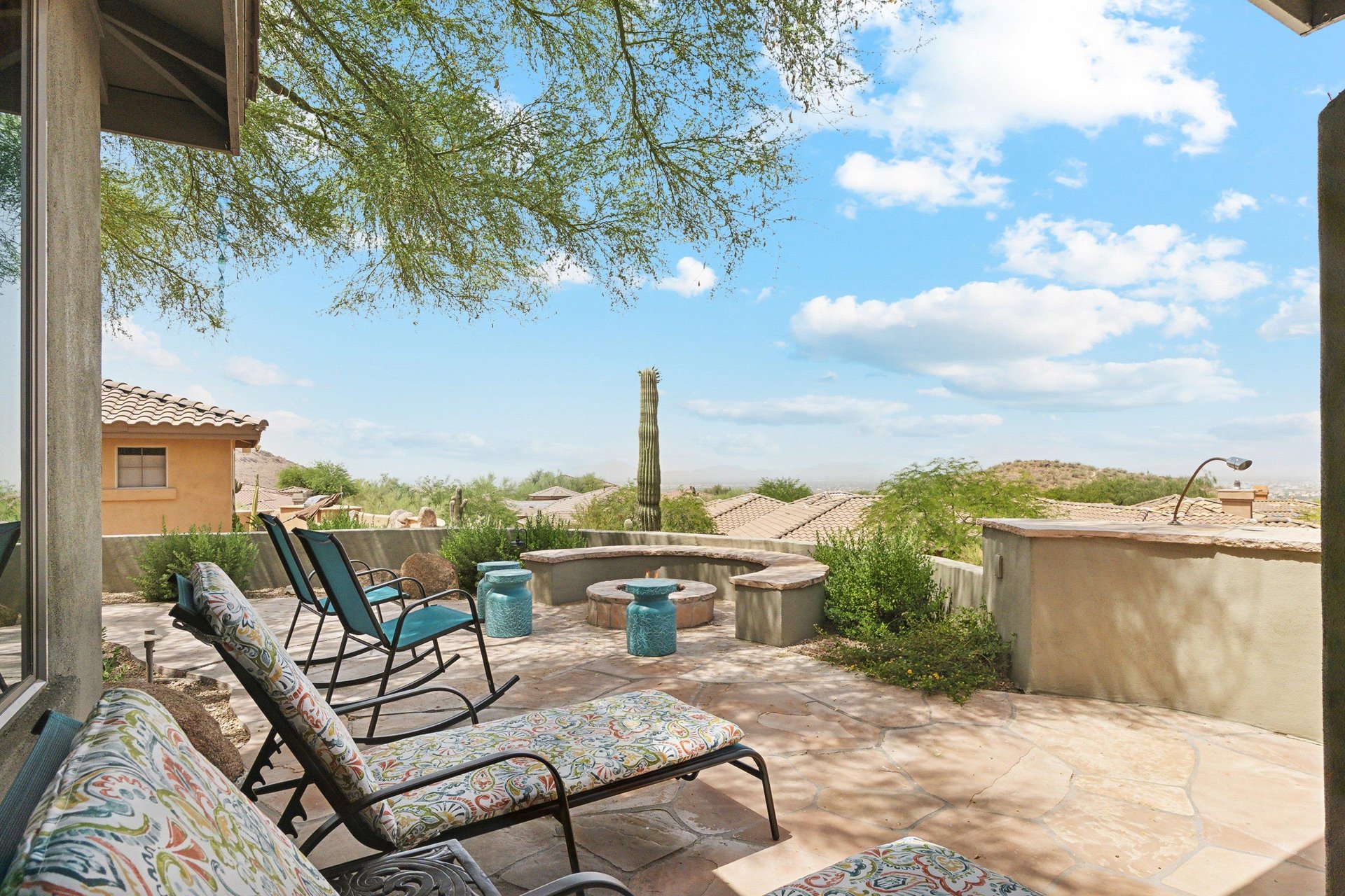 Soak up the sun on the loungers