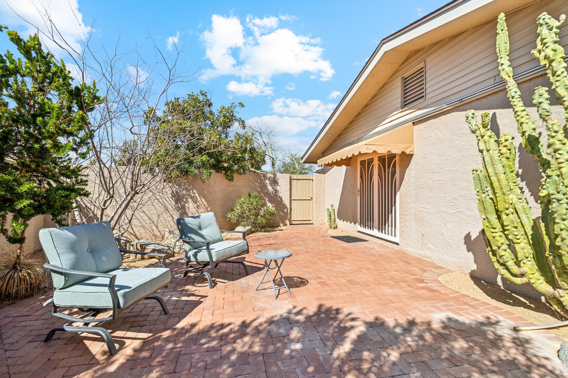 The beautiful private patio right off the main suite.