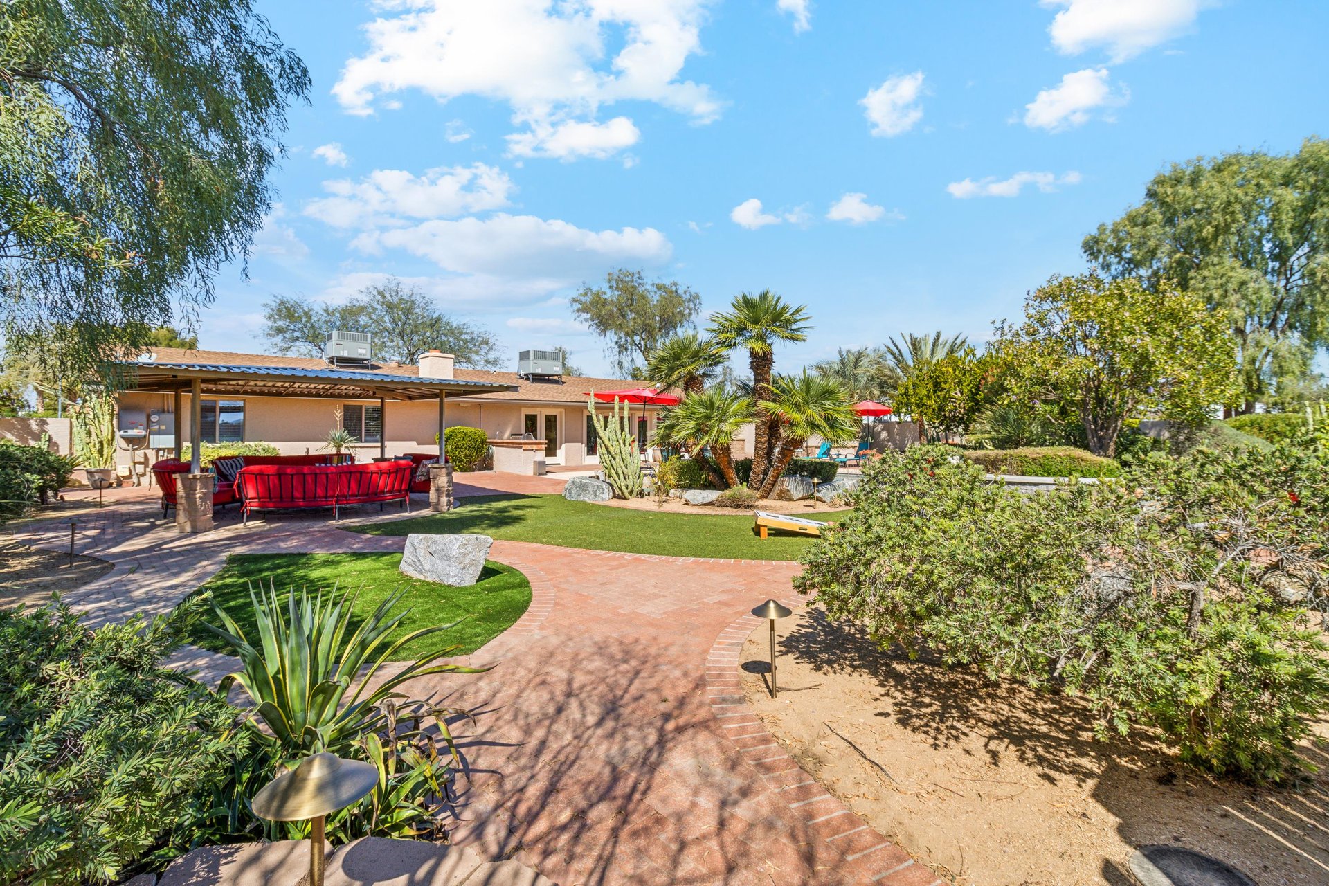Walking paths throughout the property to view the wonderful landscaping