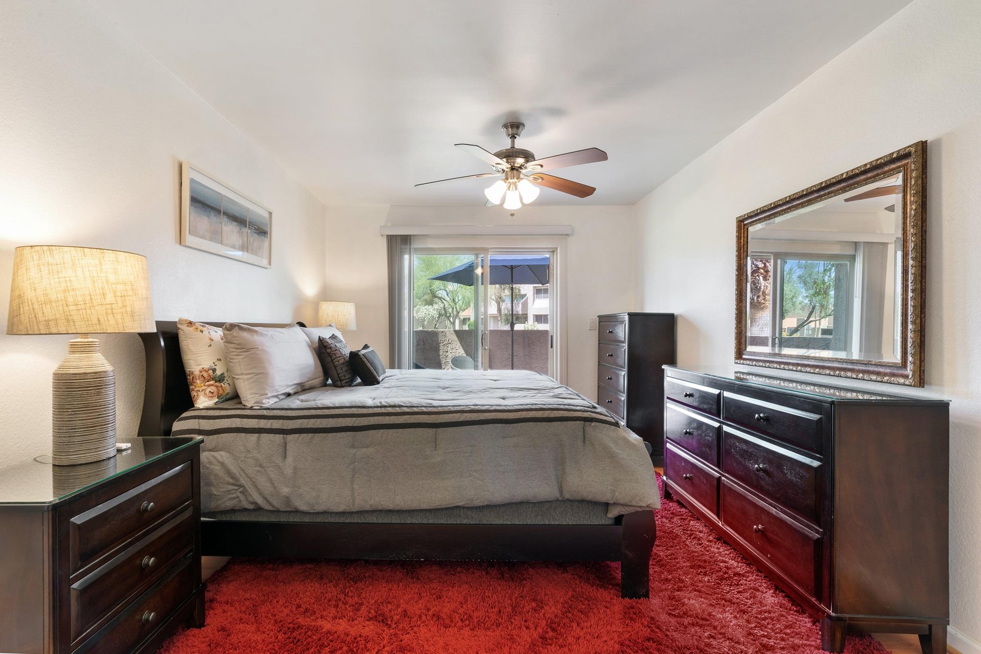 You will love the private patio access off the main bedroom too