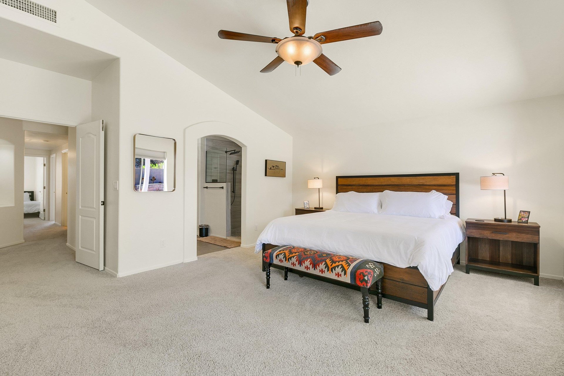 Master bedroom King bed