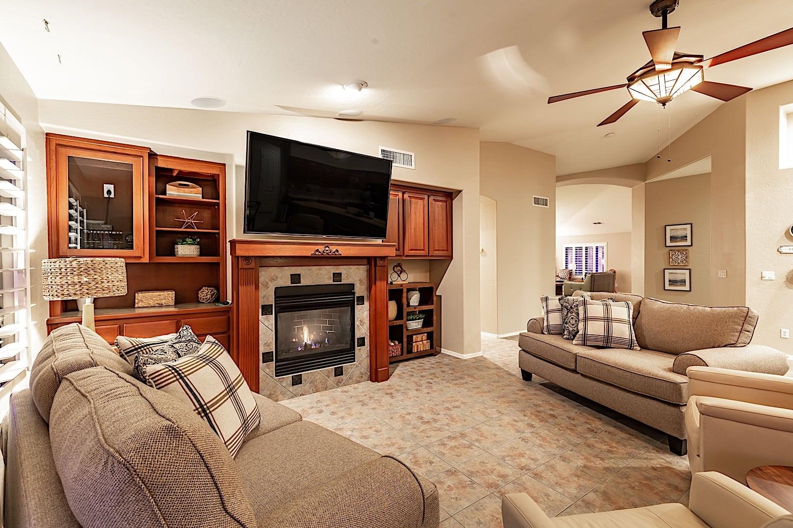 Flat screen TV with cable and WiFi included