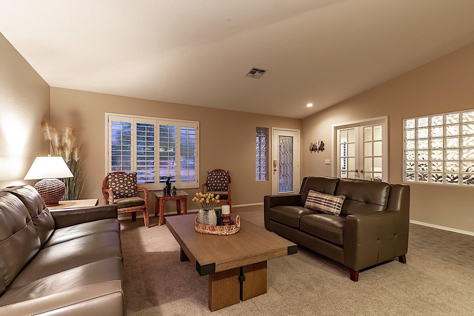 Relaxing seating area