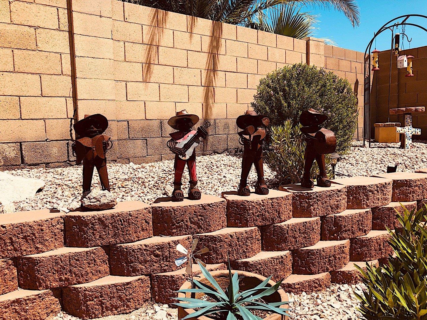 Unique backyard decor