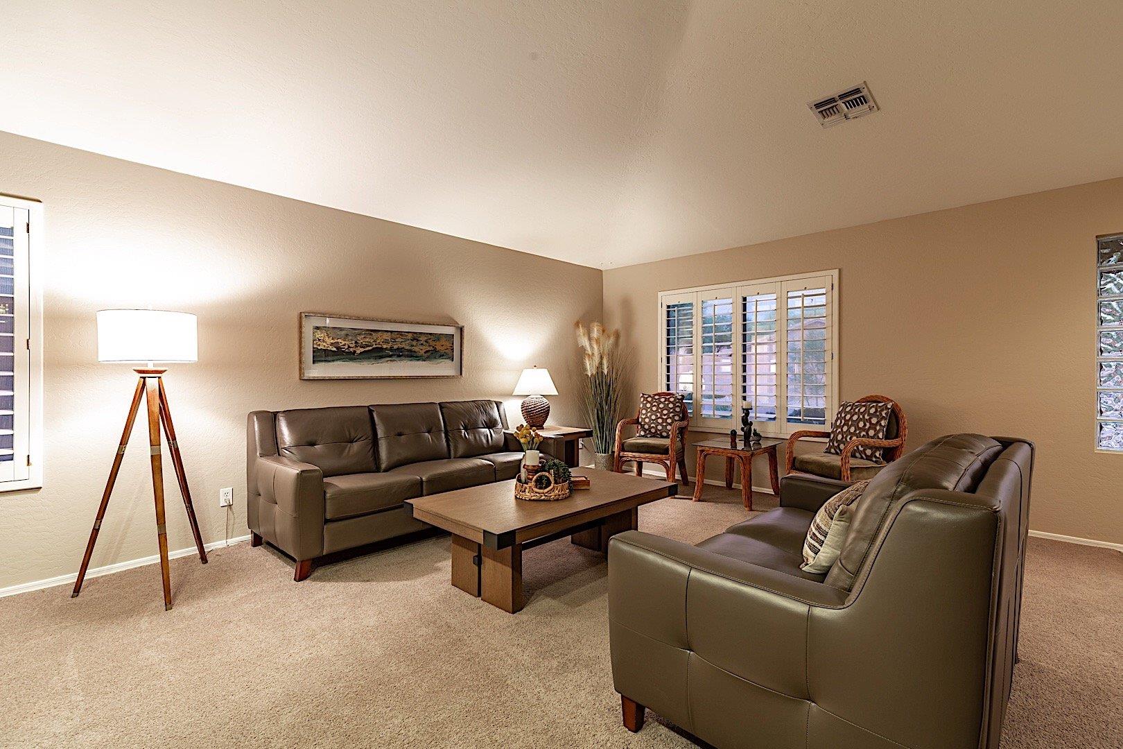 Nice seating area in front room