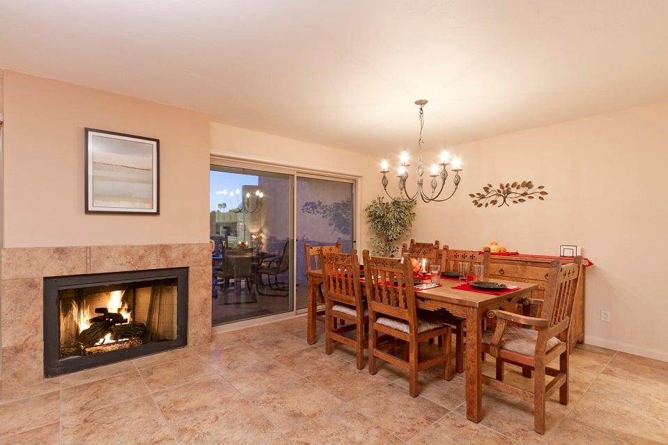 Dining table for 6, expandable with leaves to accommodate 8.