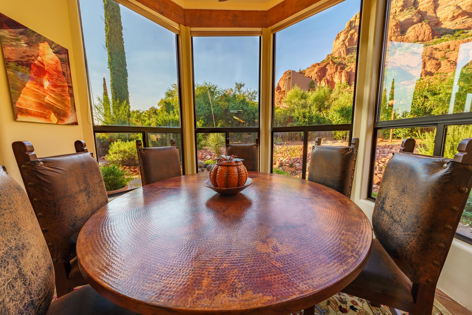 Informal Dining Area With Up Close Views Of The Chapel