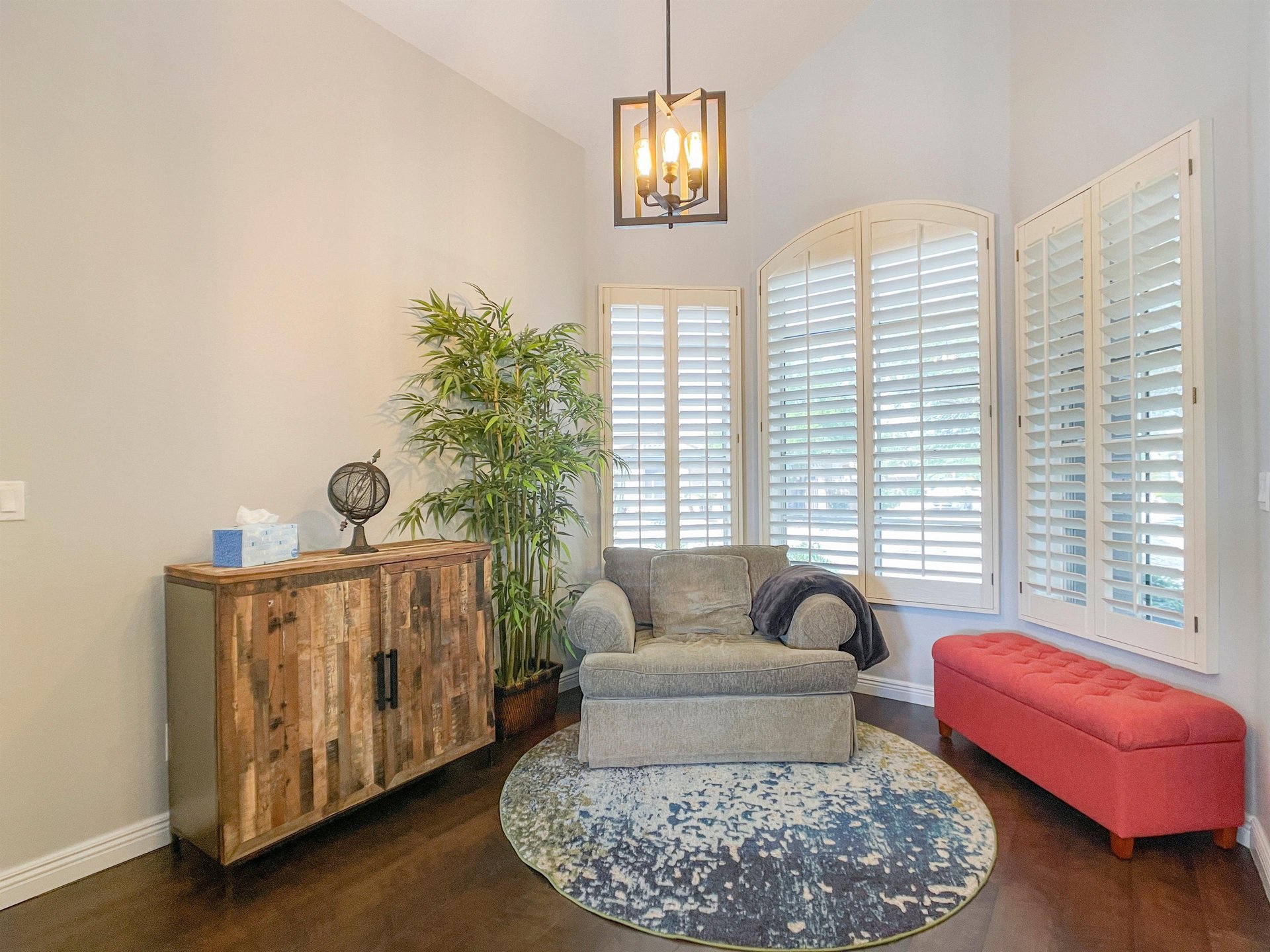 Rest, relax and read a book in this cozy nook