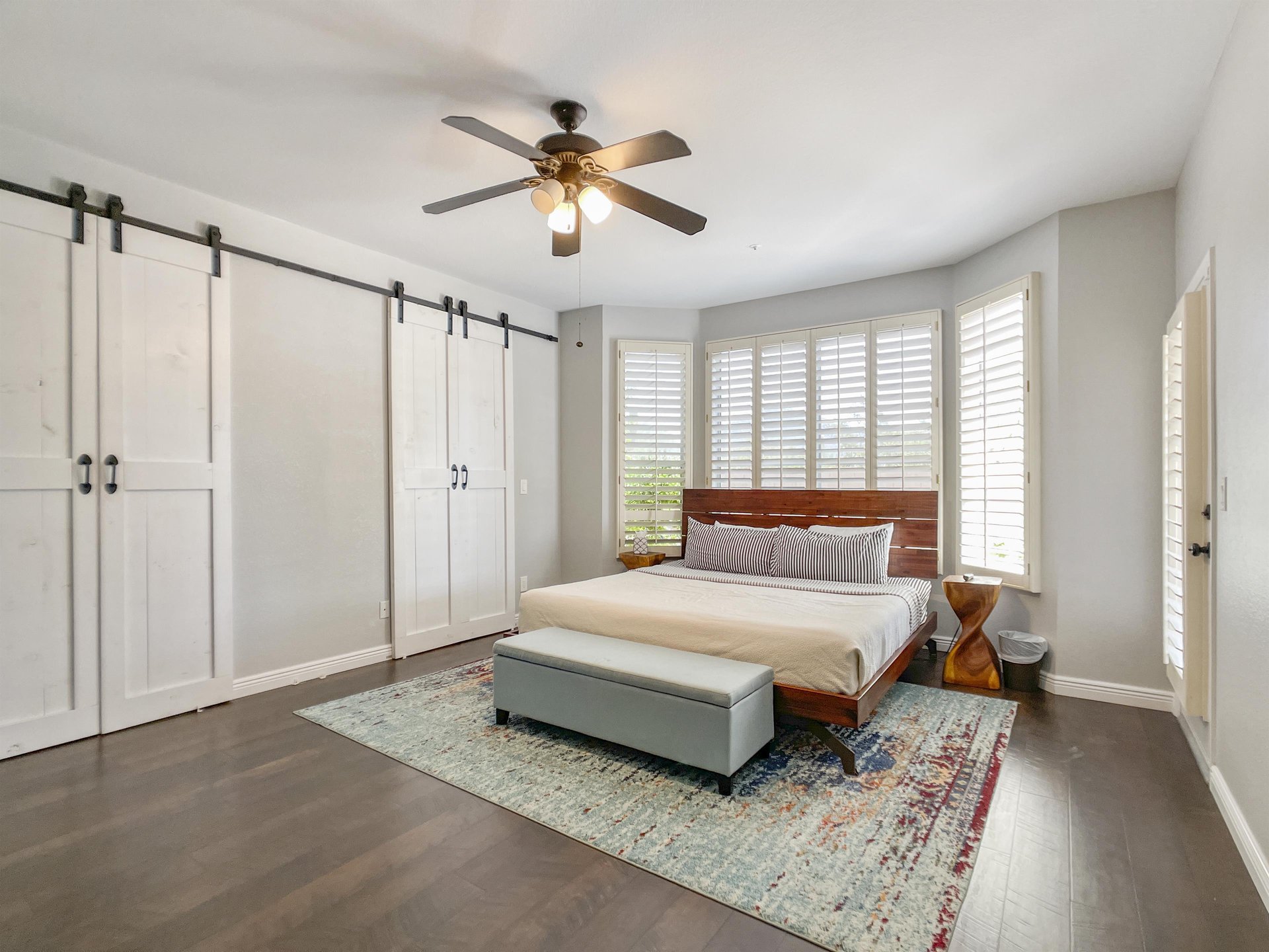 Secluded main suite with HUGE closet and spalike bath