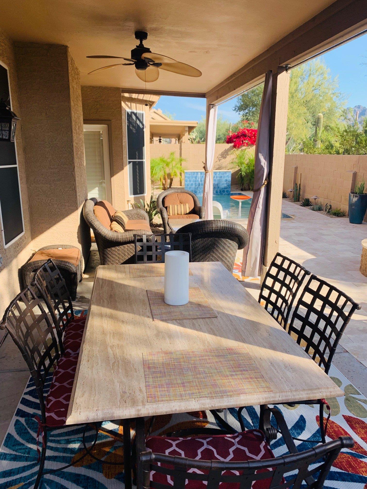 Relax in the Resort Style Backyard