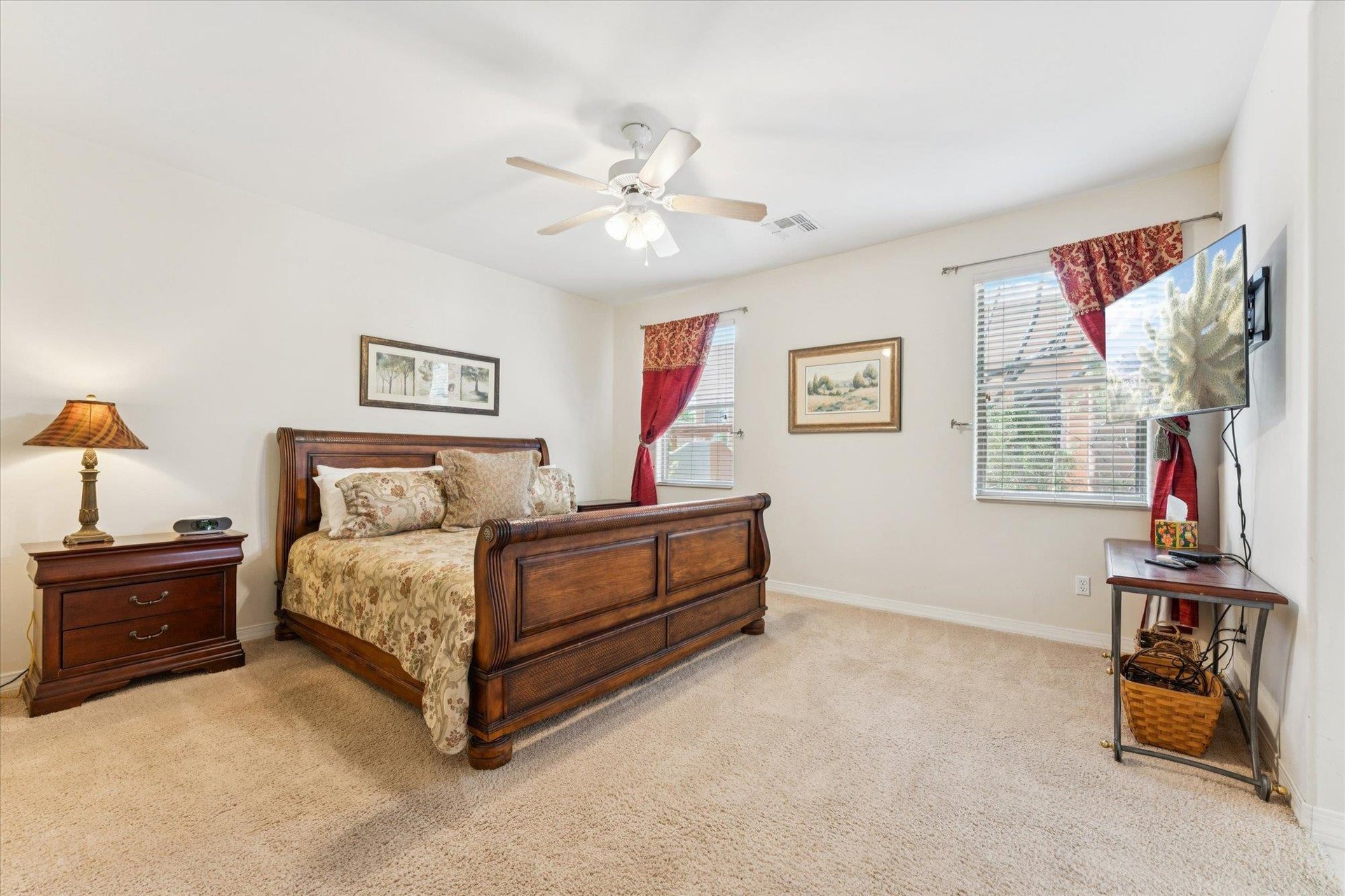 Master Bedroom with a King Bed for you to fall into