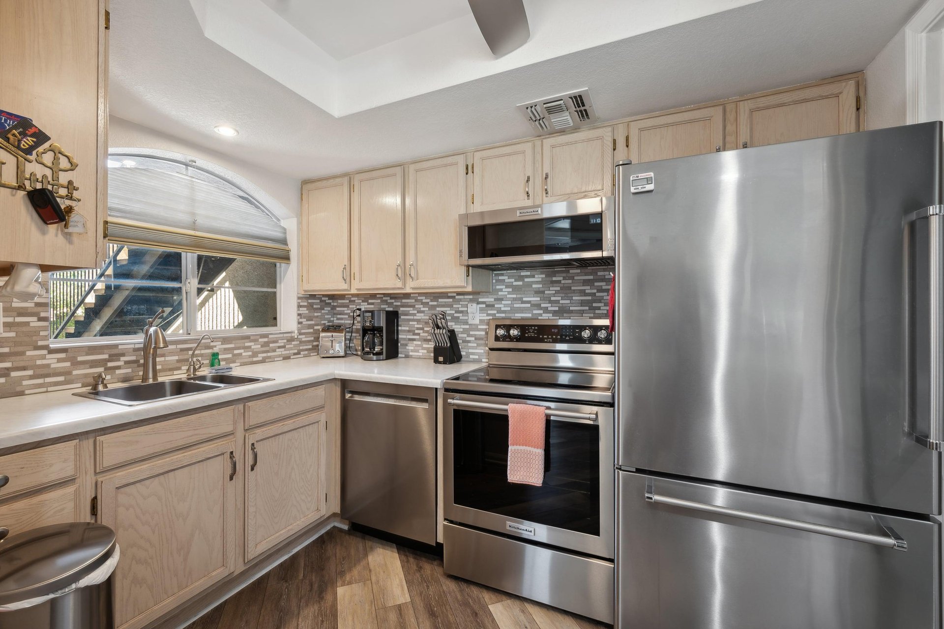 Fully stocked kitchen
