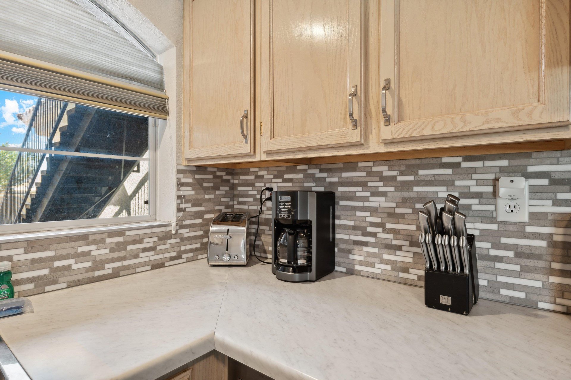 Wake up to a warm cup of coffee.