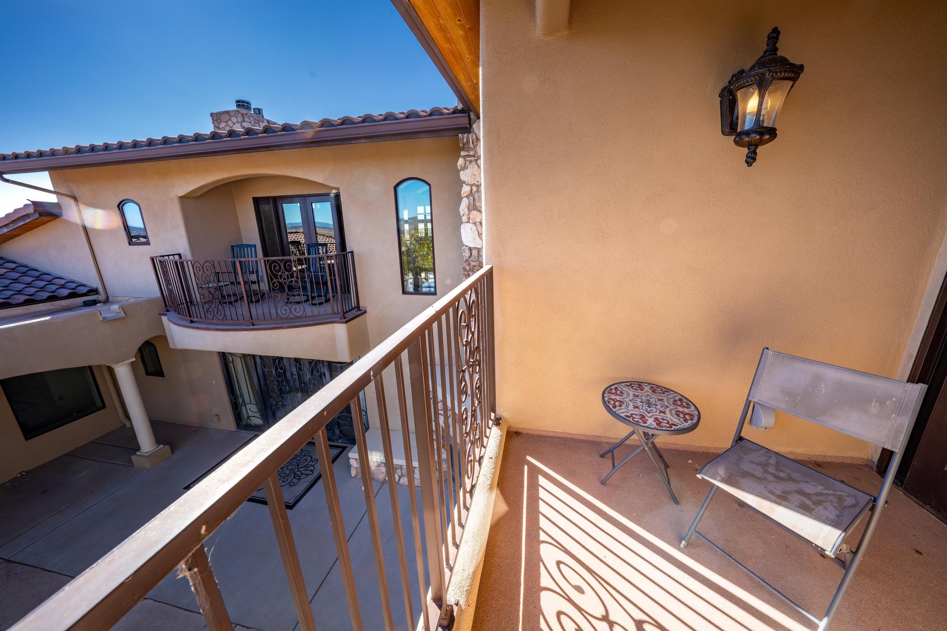View From Private Balcony Facing Front Entrance