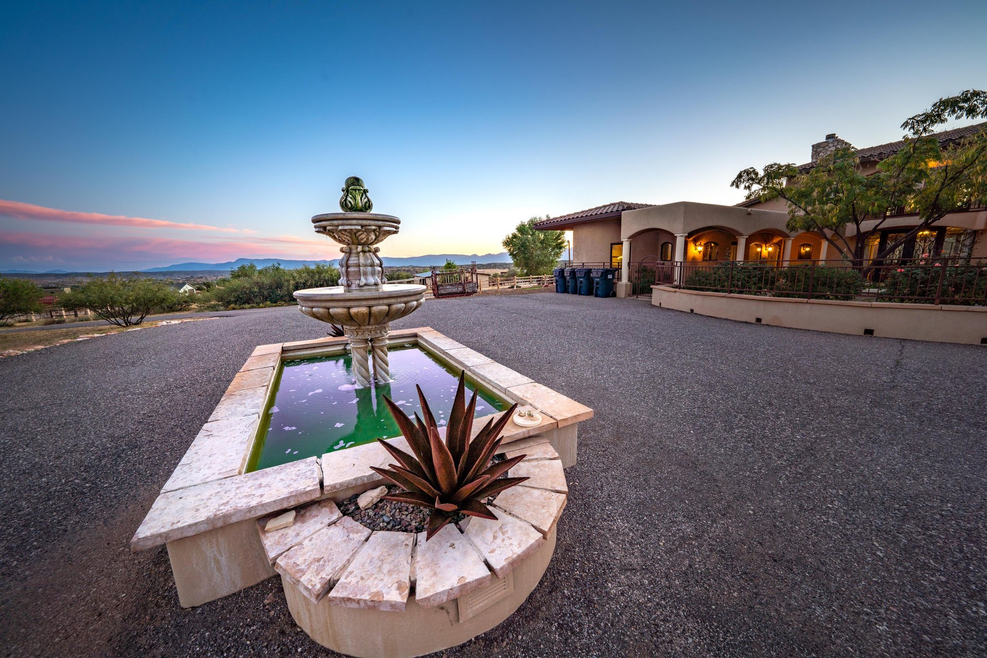 Fountain In Front Yard