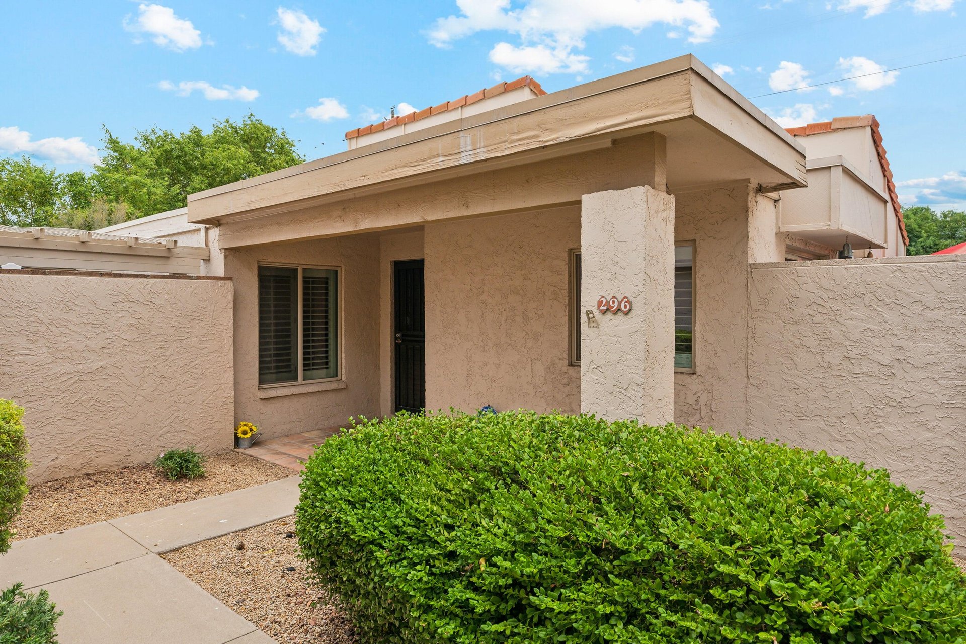 Front entry of the condo