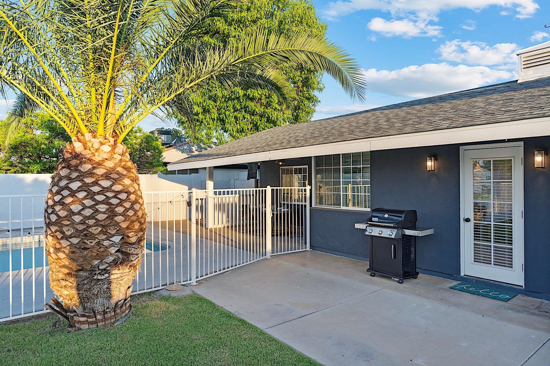 Great backyard w BBQ