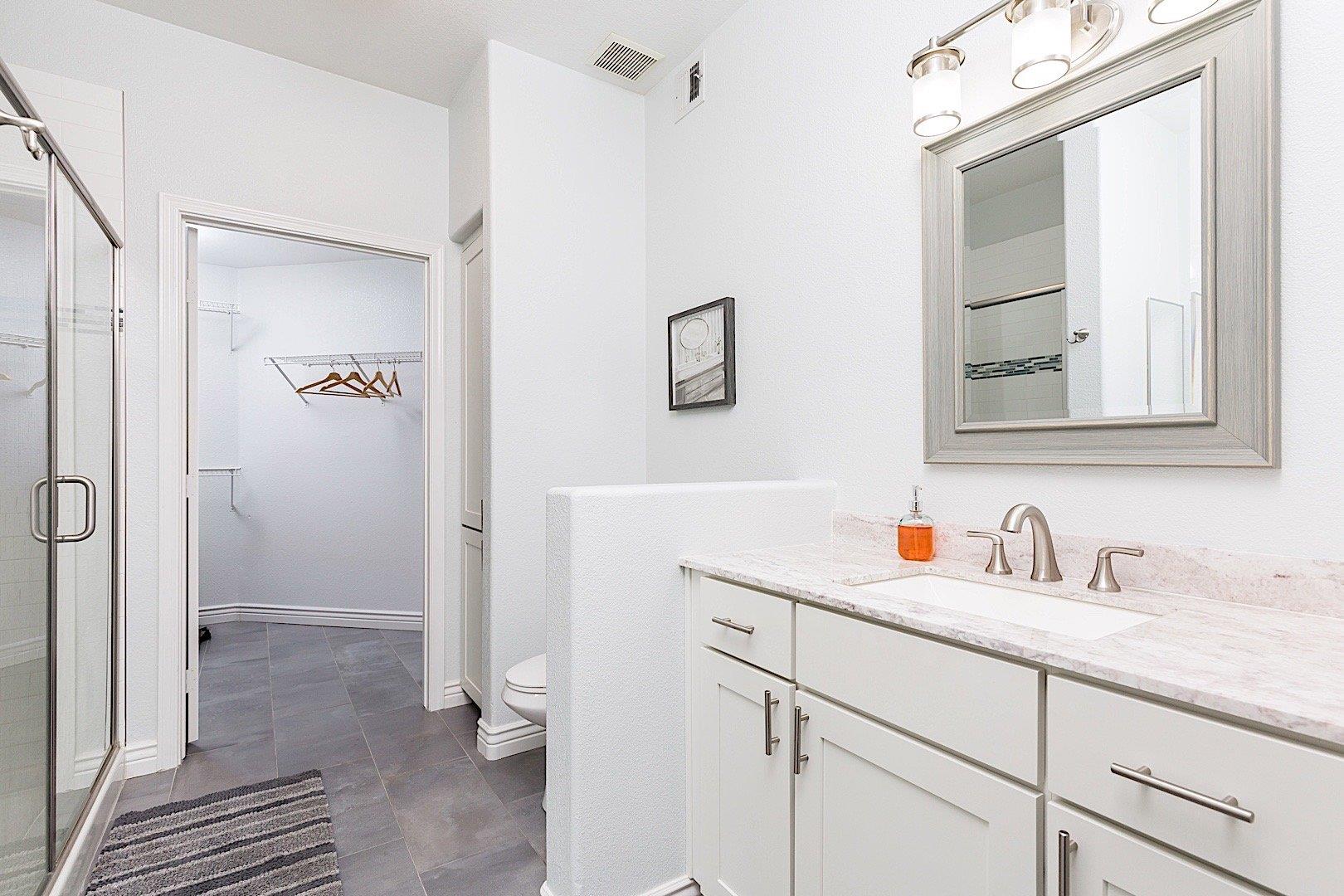 Master Bath  His  Hers Vanity
