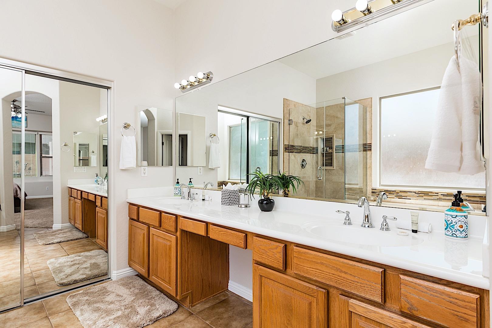 Master Bath  Dual Vanities