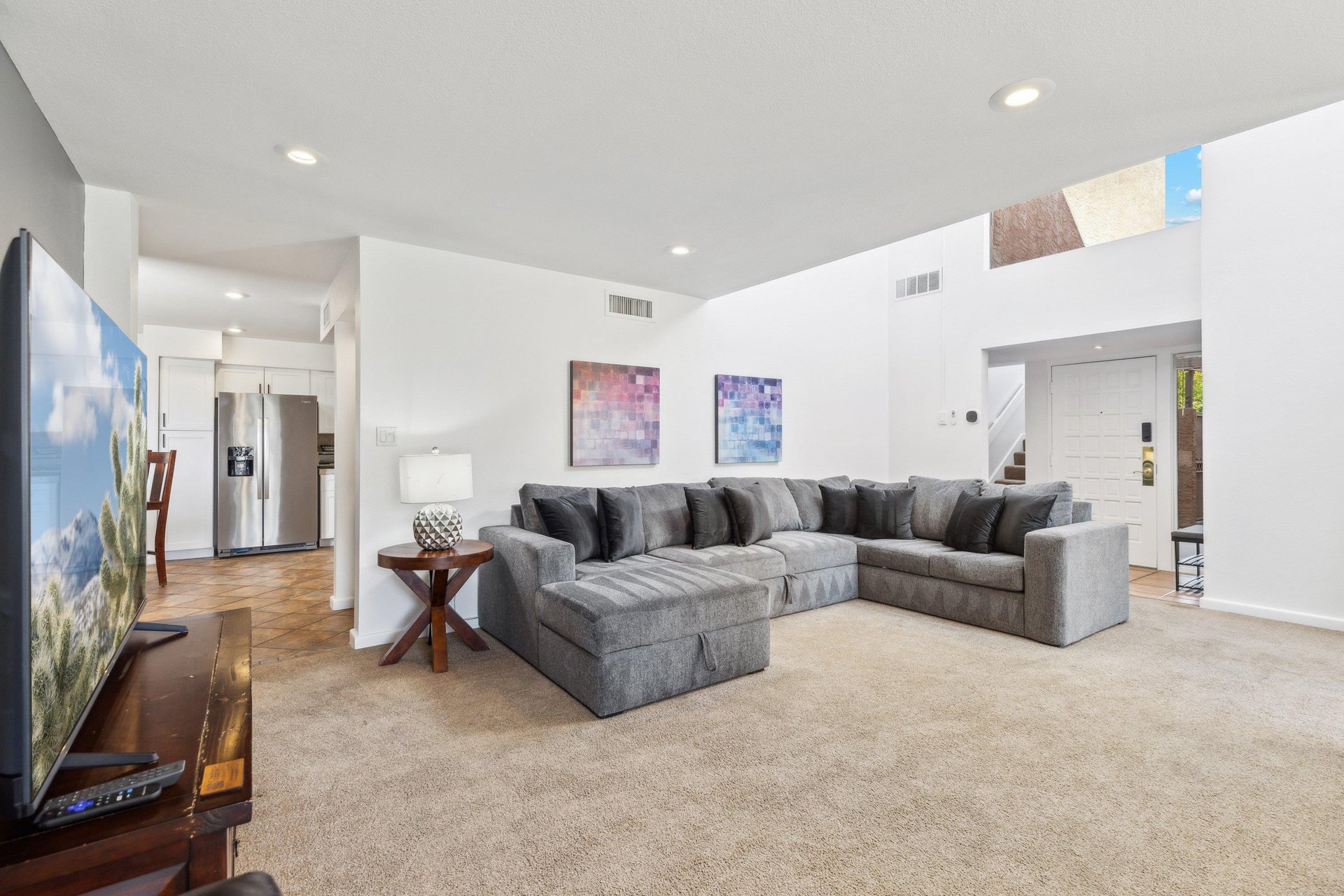 Well decorated living room