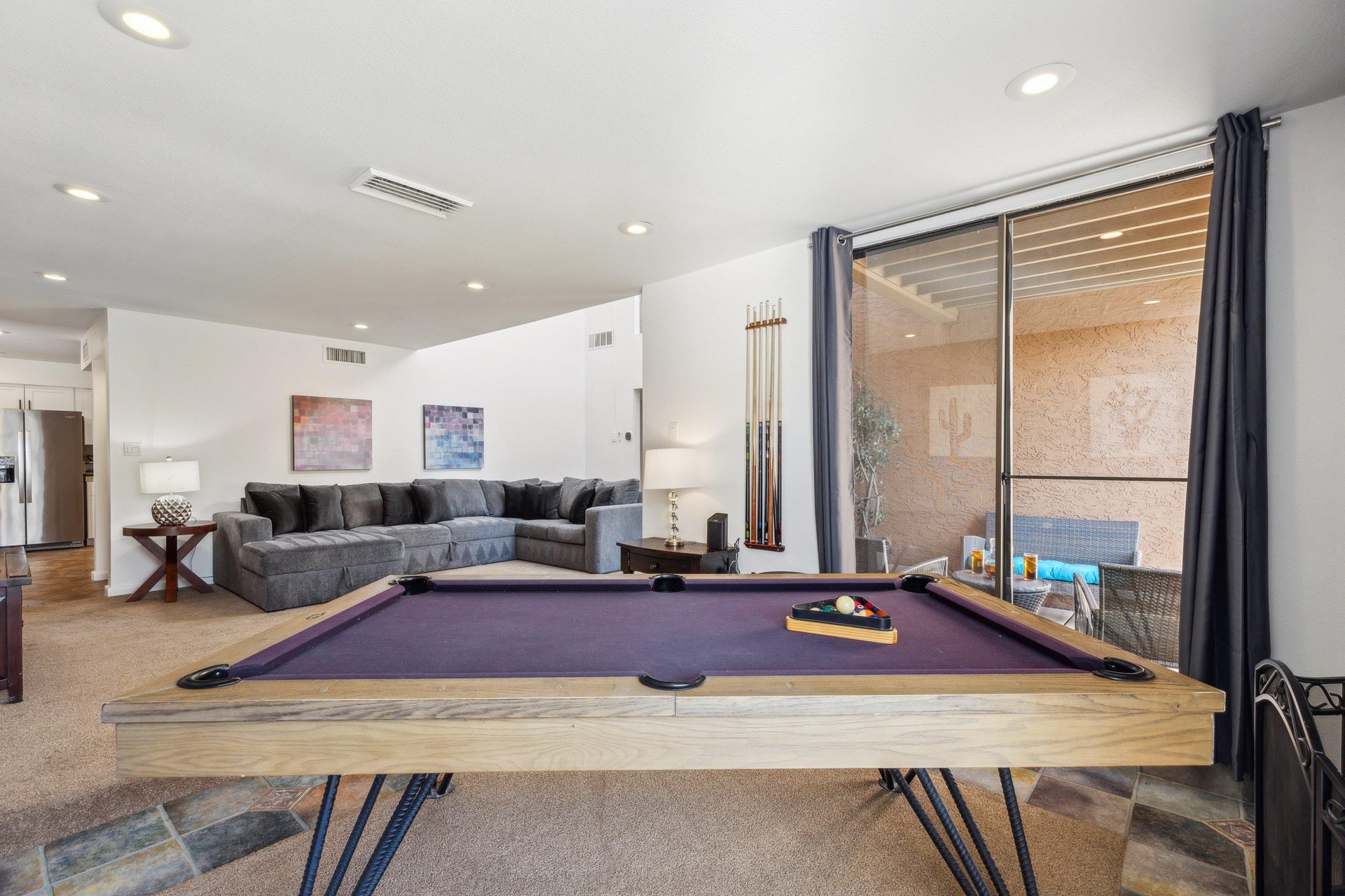 Playing Pool is the perfect way to relax after a long day