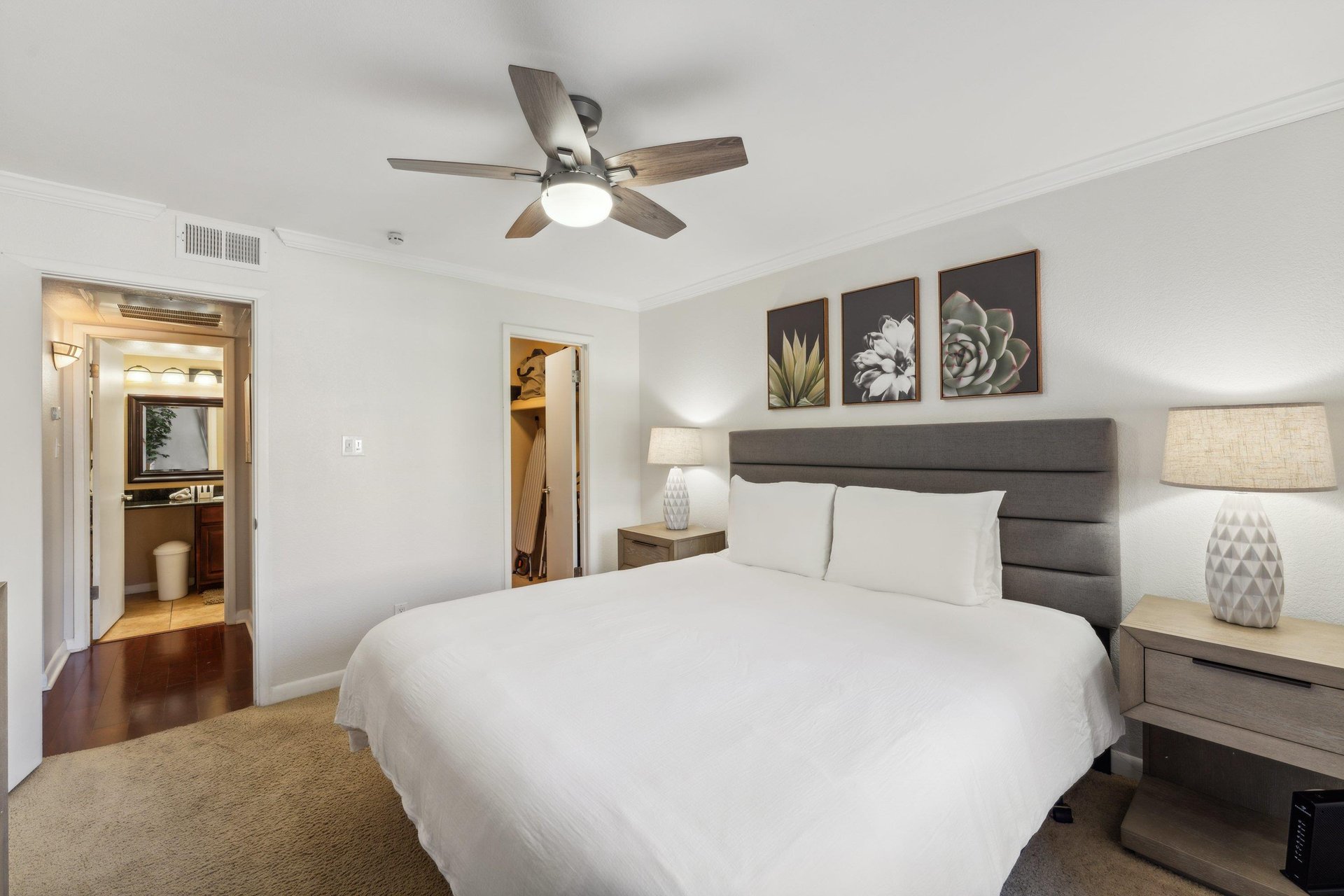 Wind down in the California King Bed