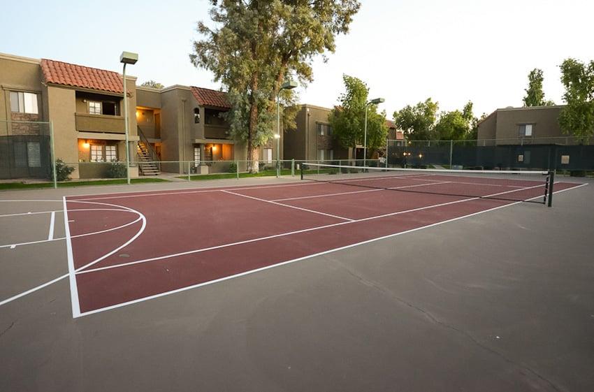 Community Basketball and Tennis court