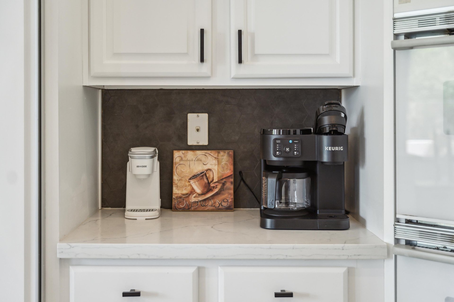 Coffee machine ready to brew your morning cup