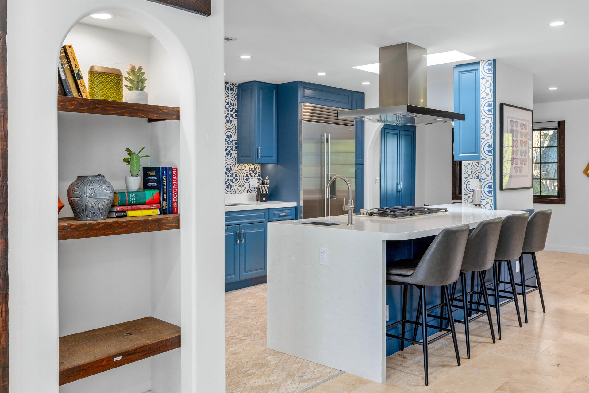 Expansive chefs kitchen