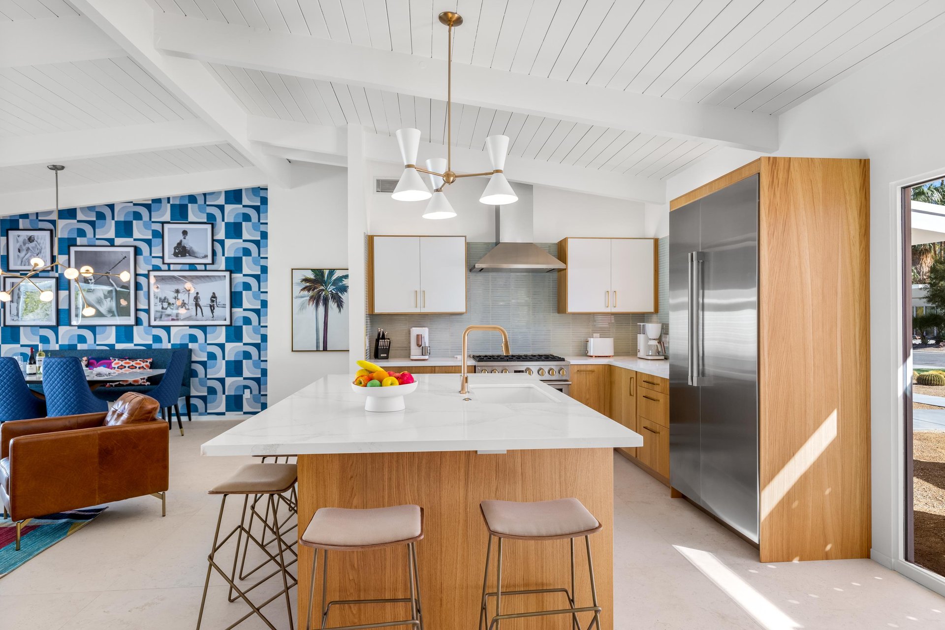 Impeccable chefs kitchen.