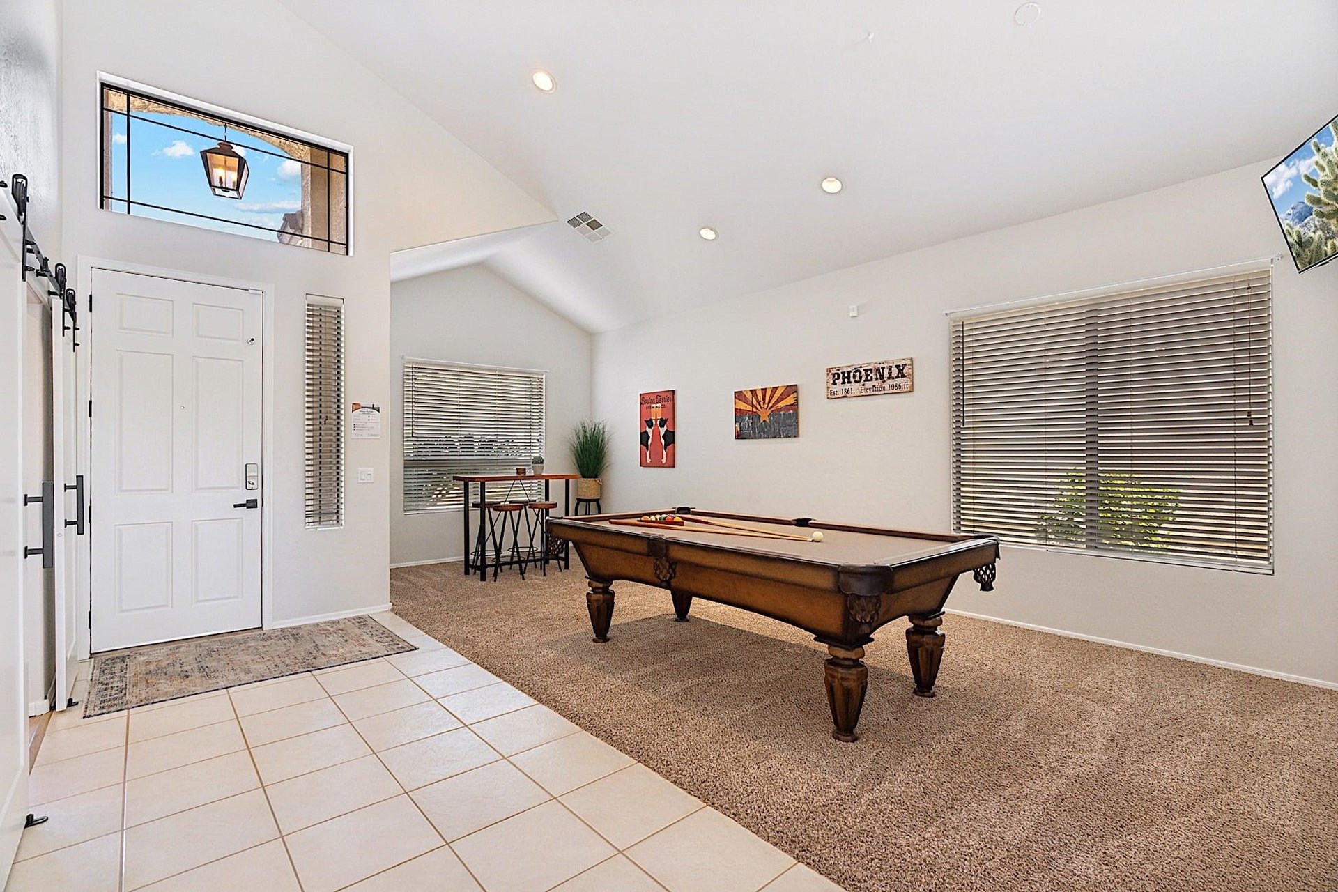 Billiard room