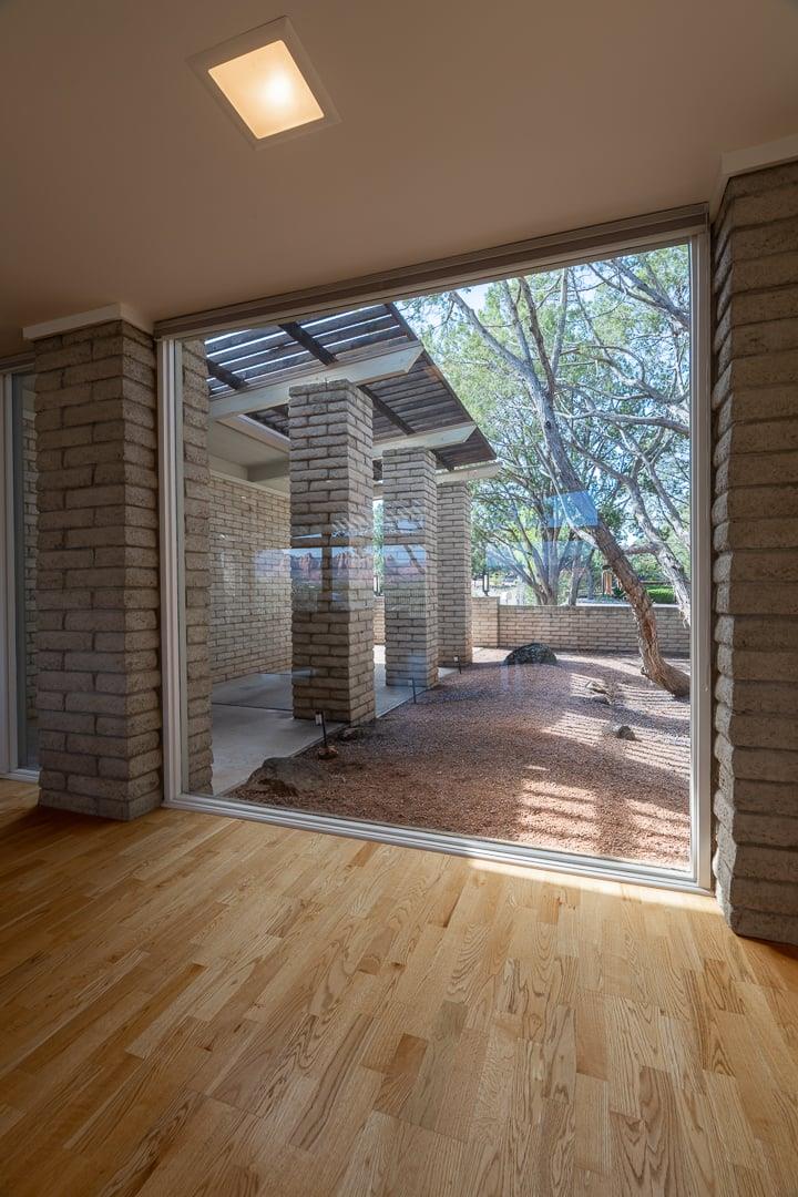 View Of Side Yard From Living Room